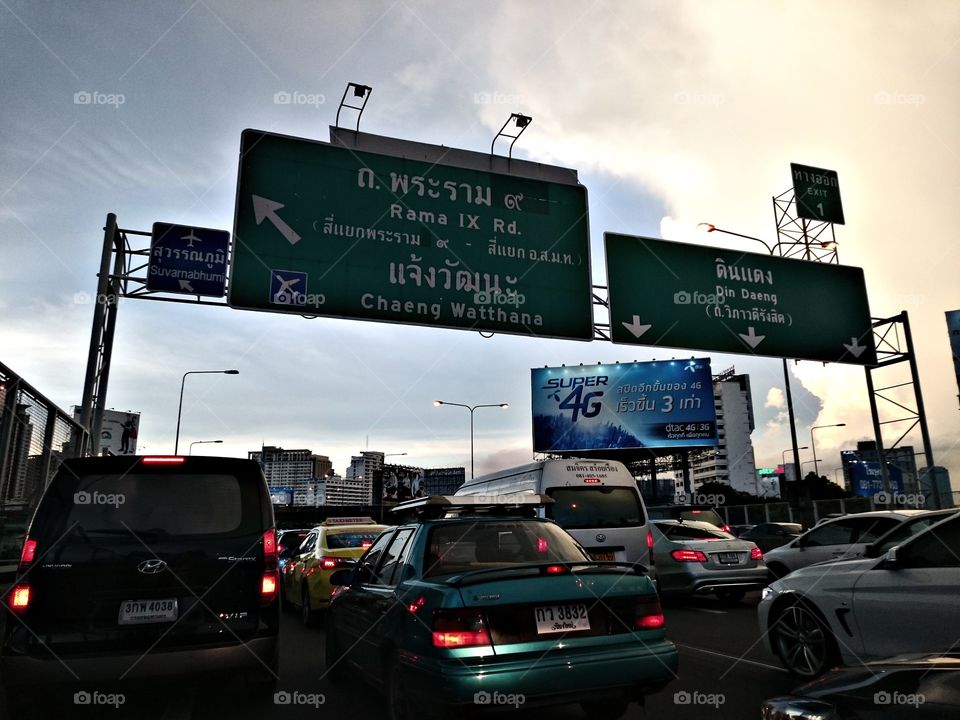 Express Way Traffic Jam