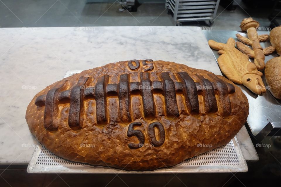 Super bowl 50 bread 

