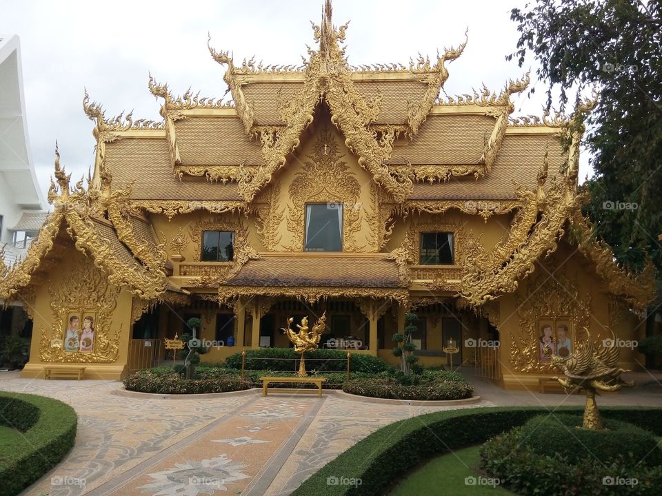 Golden temple in Thailand