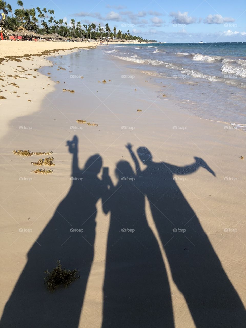 Shadows on the beach 