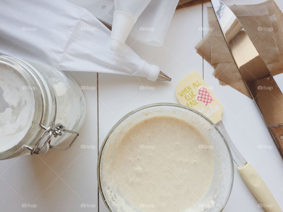 Table during cooking 