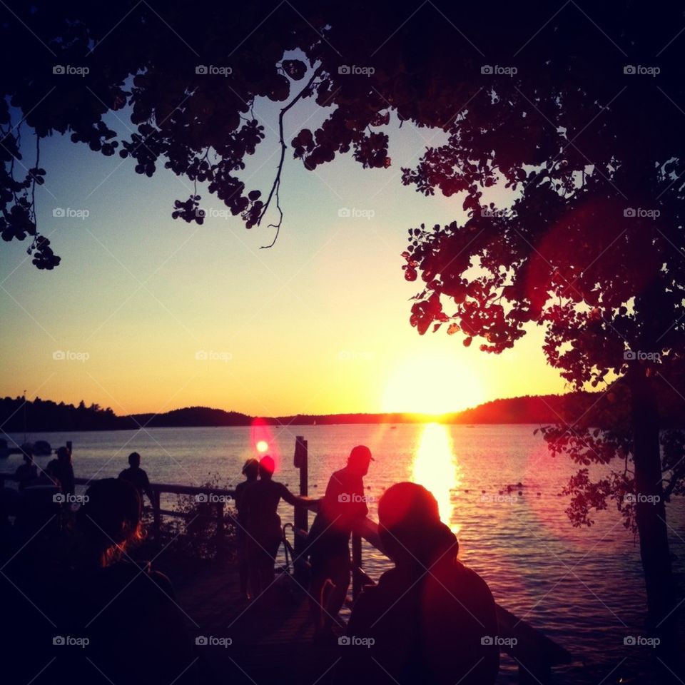 Sunset in vinterviken