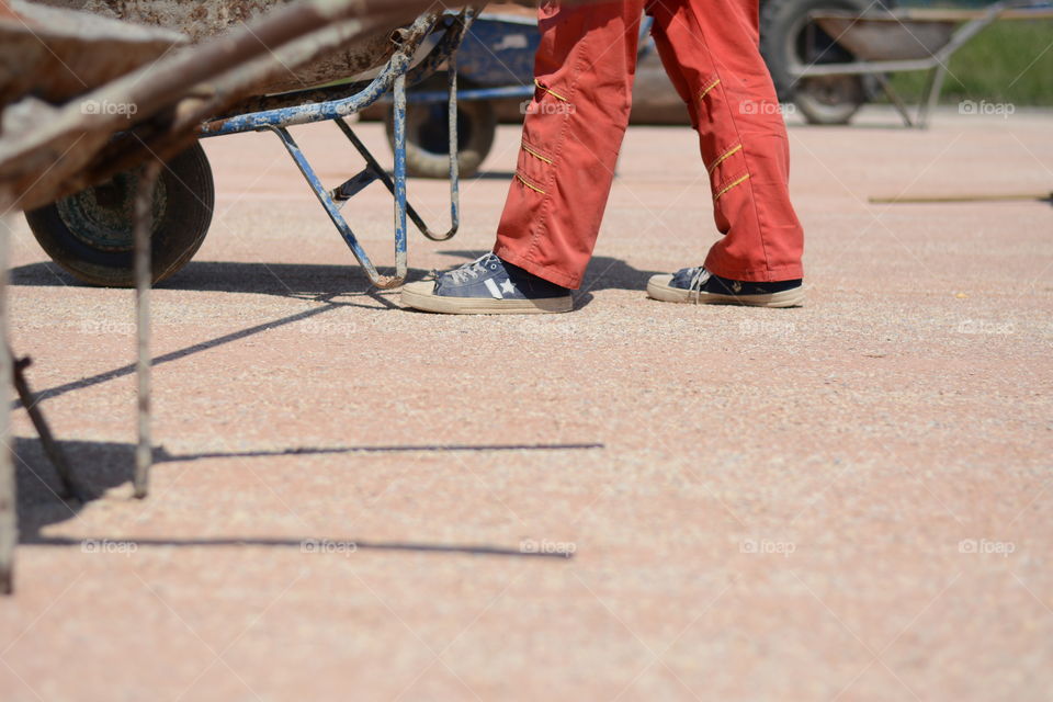 Worker on a construction site