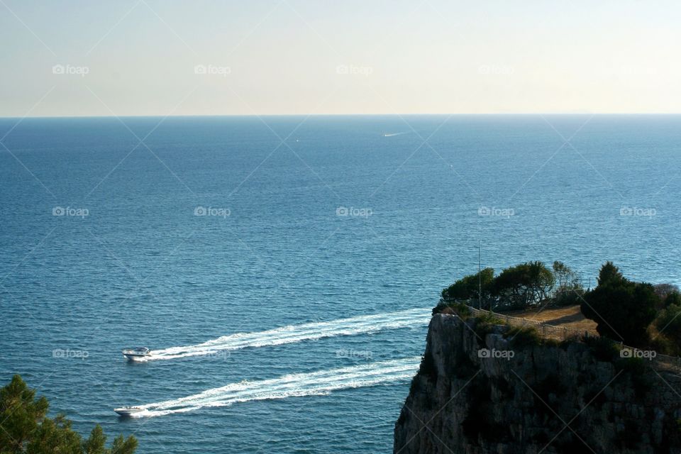 Boats competition, view from mountain