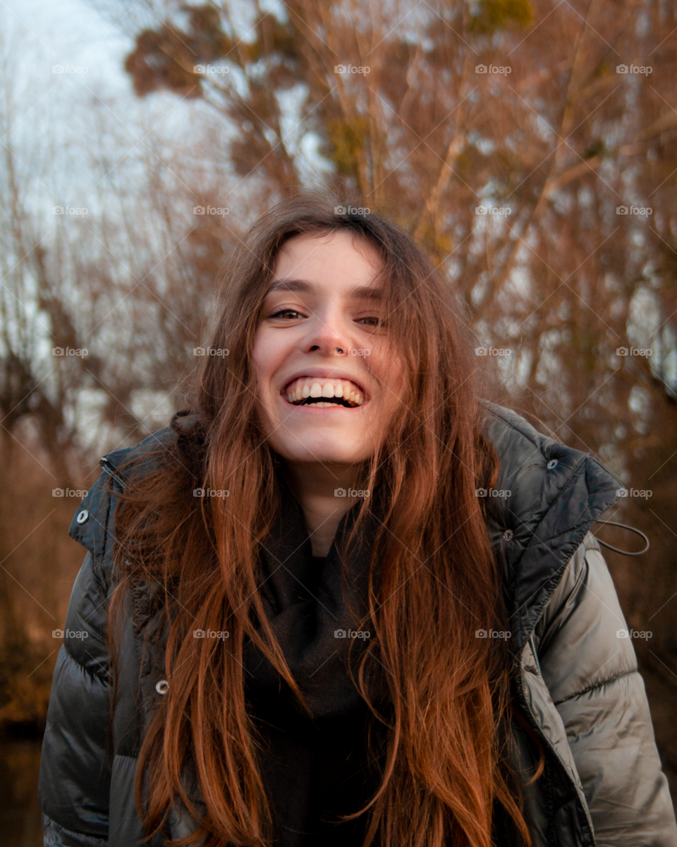 Glimmer moment in beautiful girl