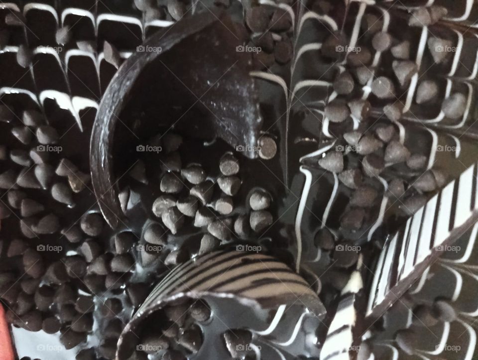 cake in zebra colour