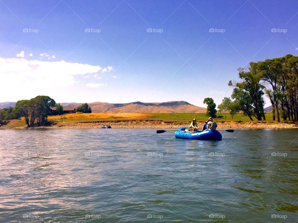 A relaxing day on Yellowstone River 