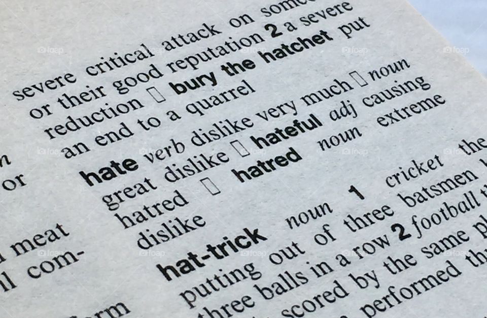 Hate definition