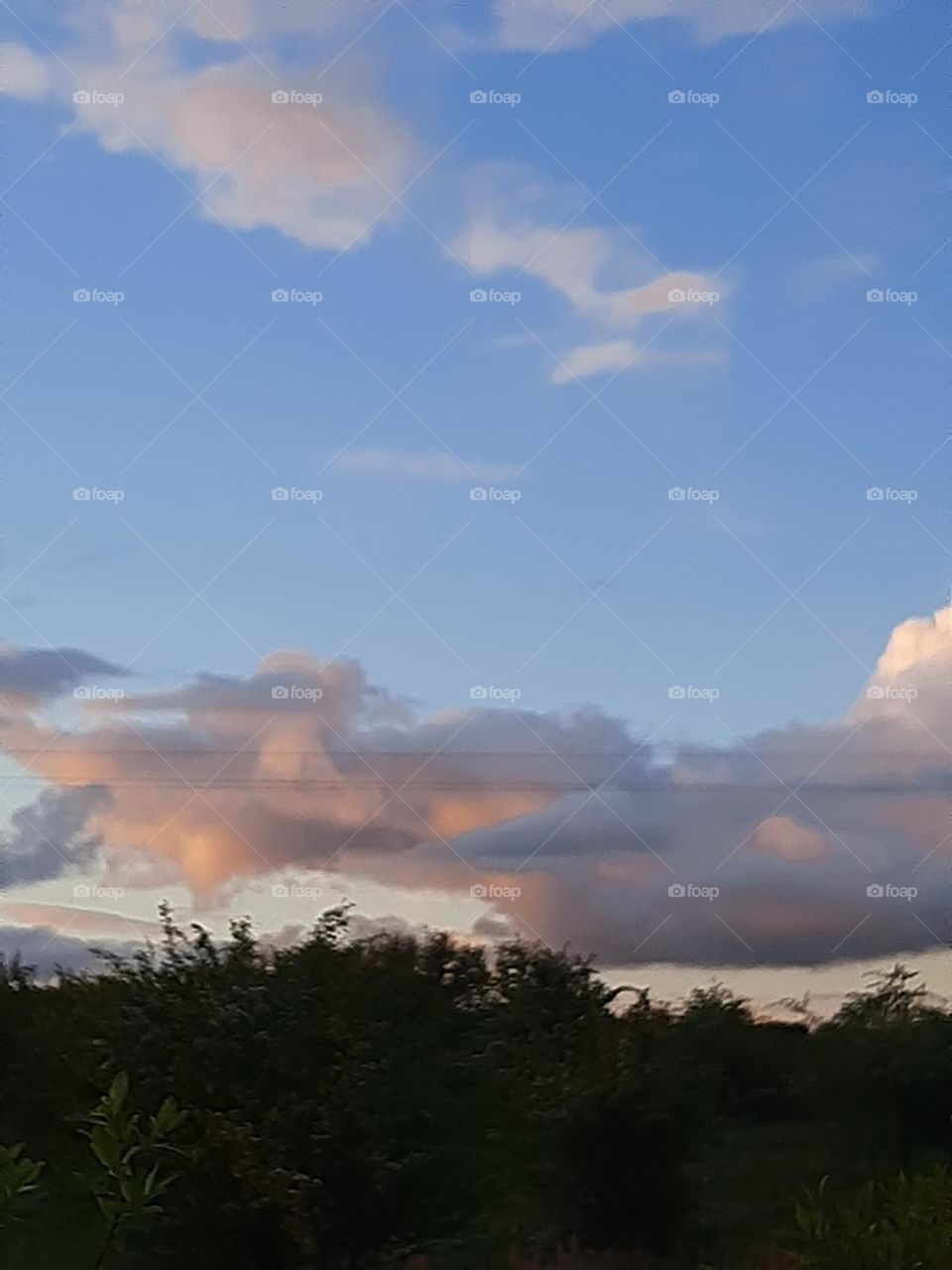 Clouds in evening