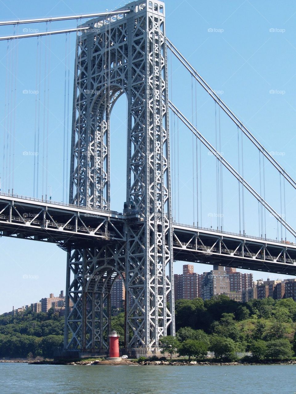 George Washington Bridge and Friend