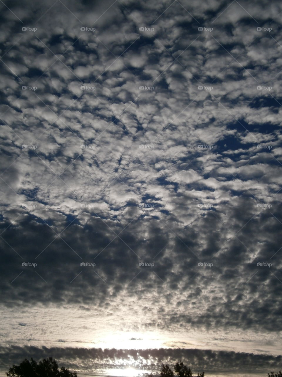 Background of storm clouds before a thunderstorm