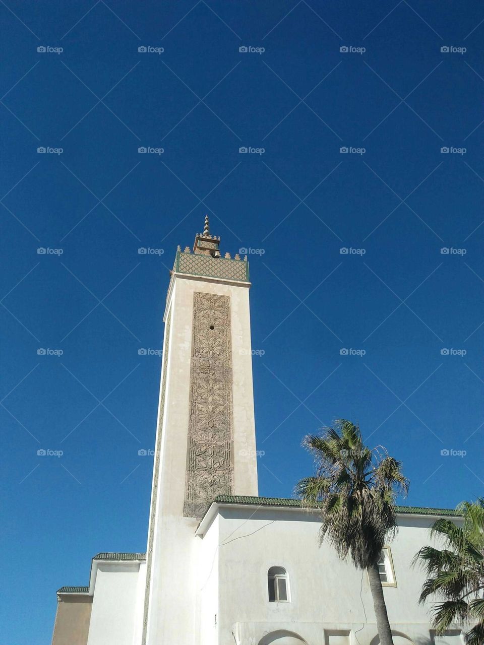 Beautiful minaret at essaouira city in Morocco