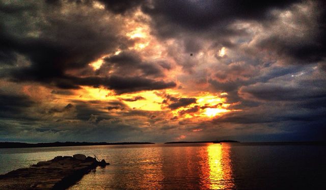Clouds on fire