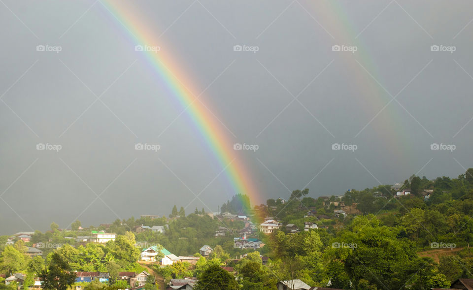 Summer time rainbows are always a delightful moment to watch for