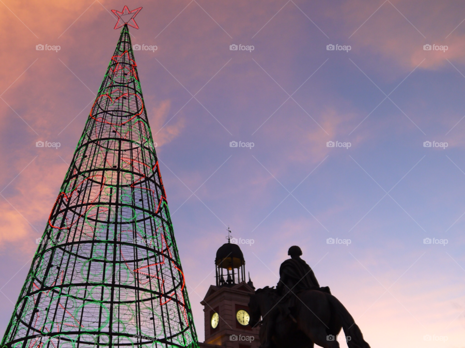 sky pink tree sunset by alejandrorubiob
