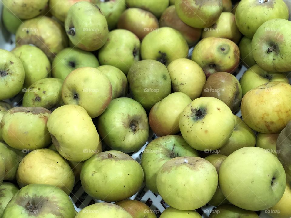 Pink apples from Sibillini mountains, Marche region, Italy