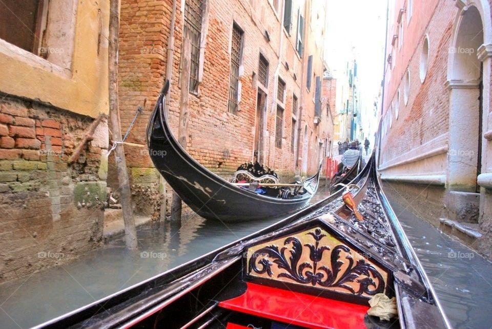 Gondola ride passing