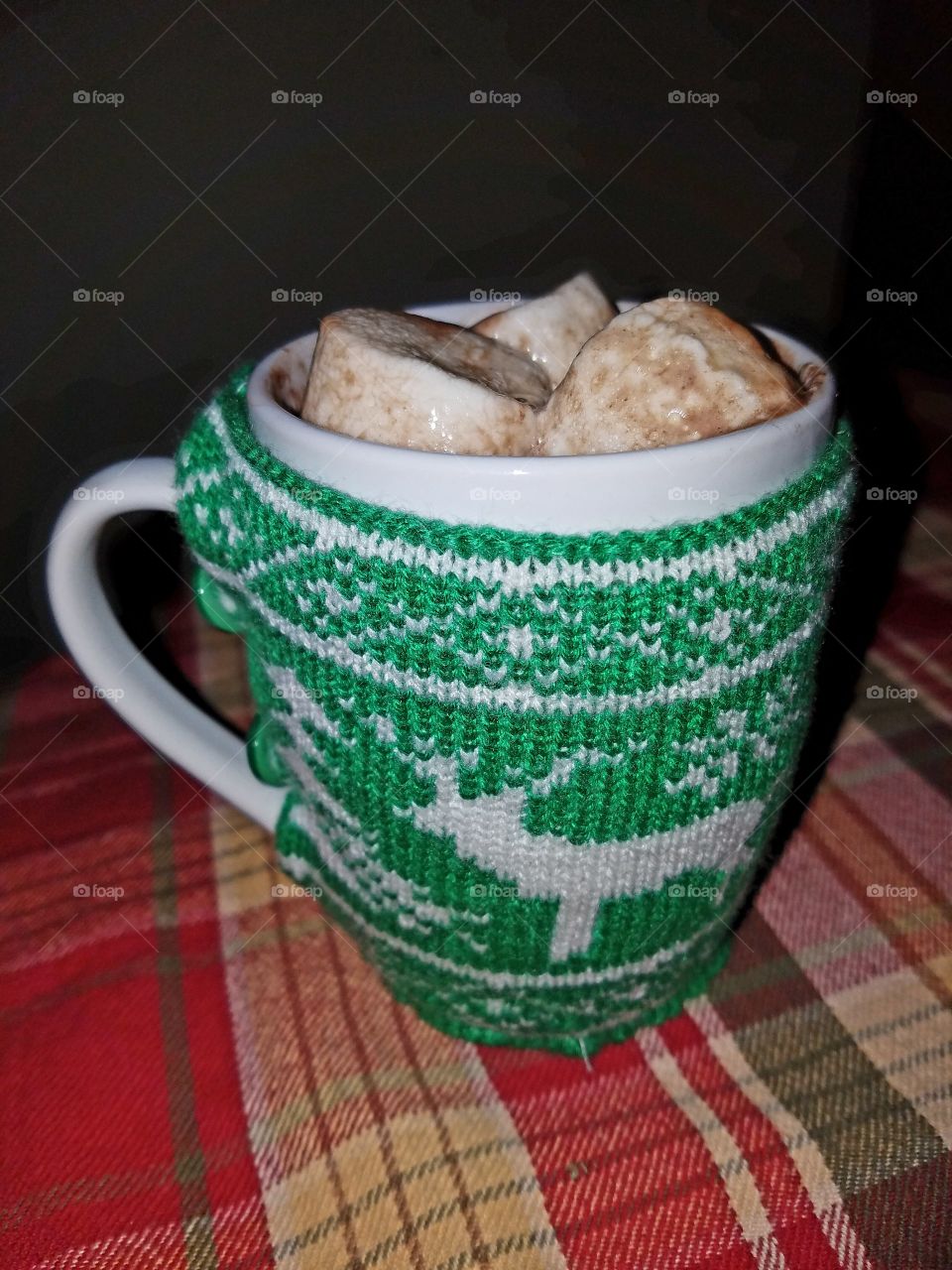 Warm cup of hot chocolate