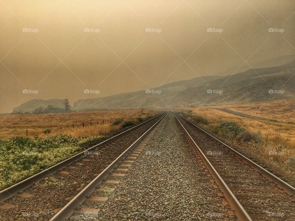 Smokey day on the rail! 