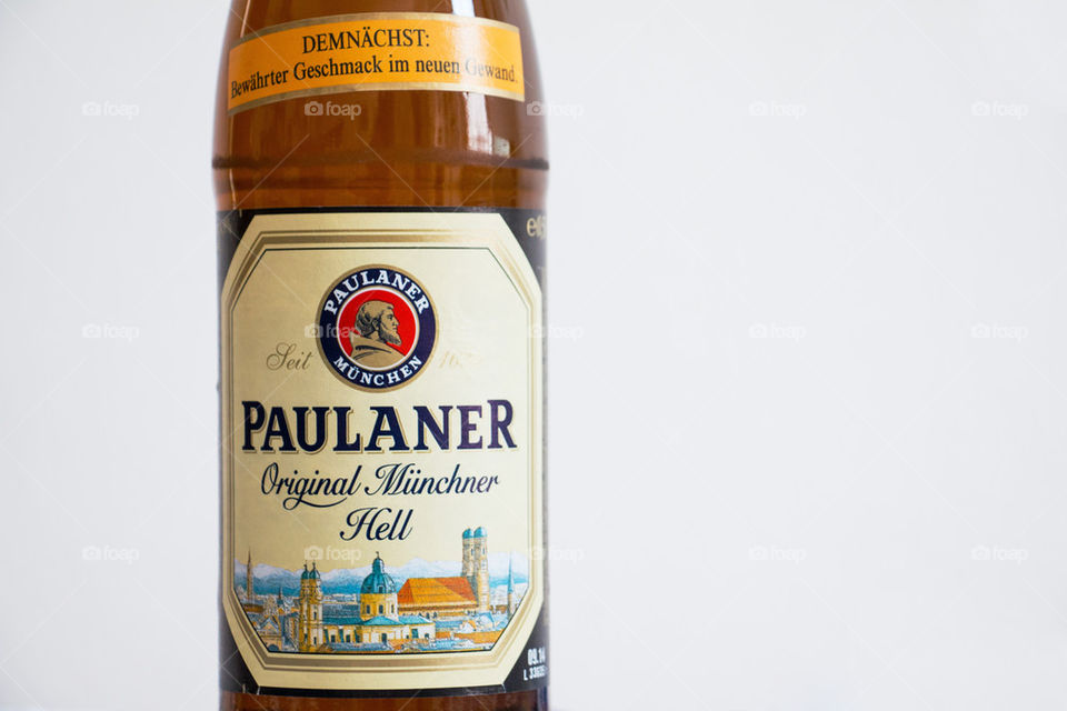 Paulaner beer bottle