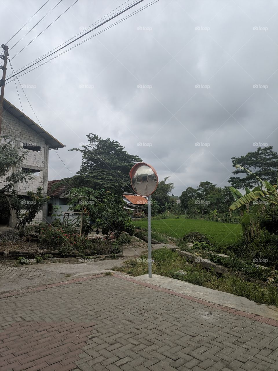 convex glass at the T-junction