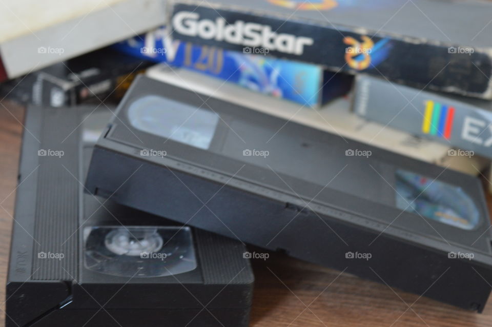old movies on VHS cassettes