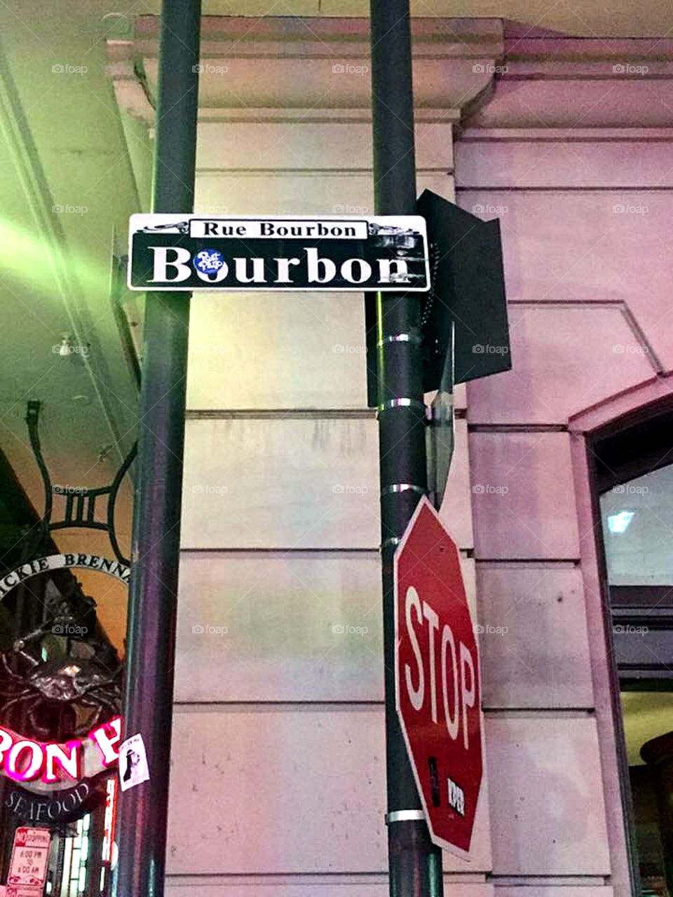Bourbon street sign 
