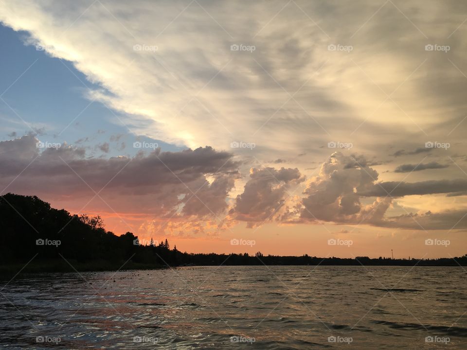 Sunset, Water, Dawn, Beach, No Person