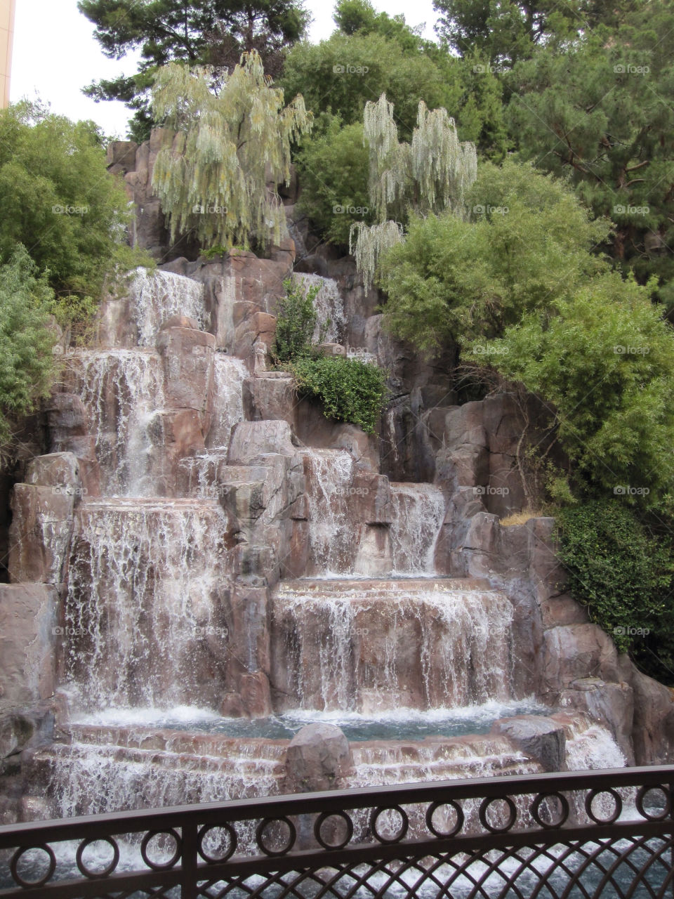 landscape trees water waterfall by majamaki