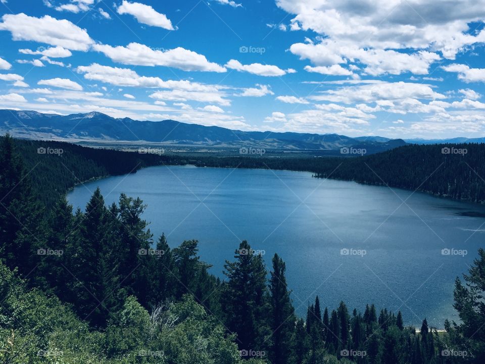 Beautiful lake view hike in State park