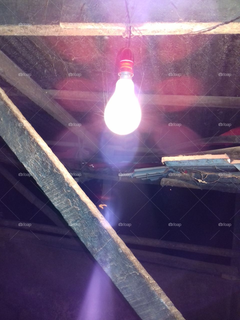 big bulb lighted