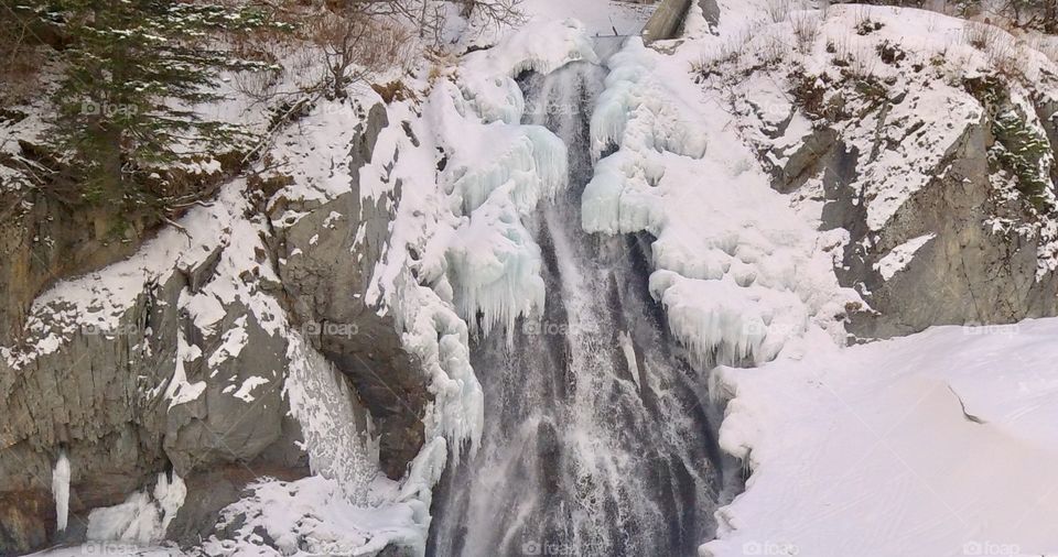 Frozen waterfall 