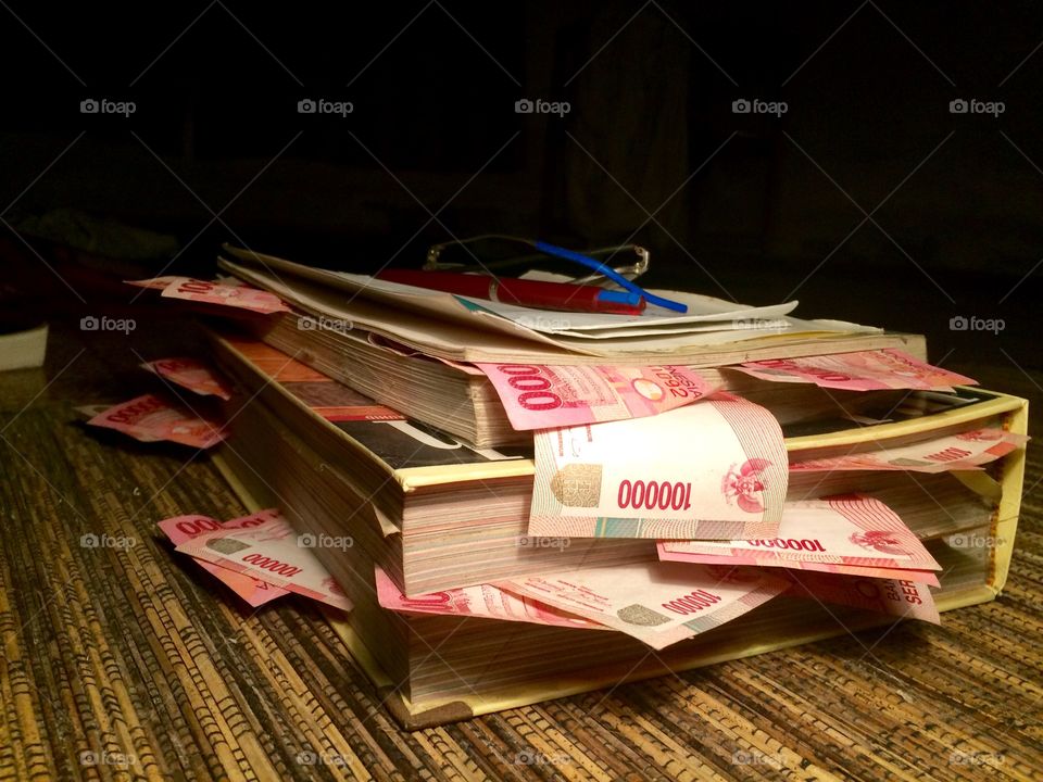 Book and money