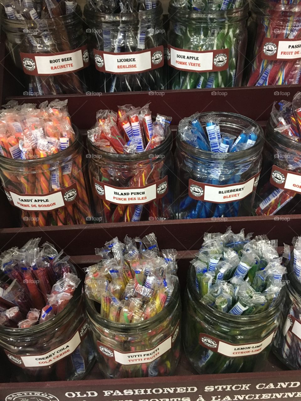 Old fashioned candy sticks 