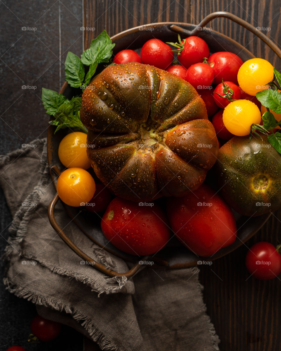 tomatoes top view