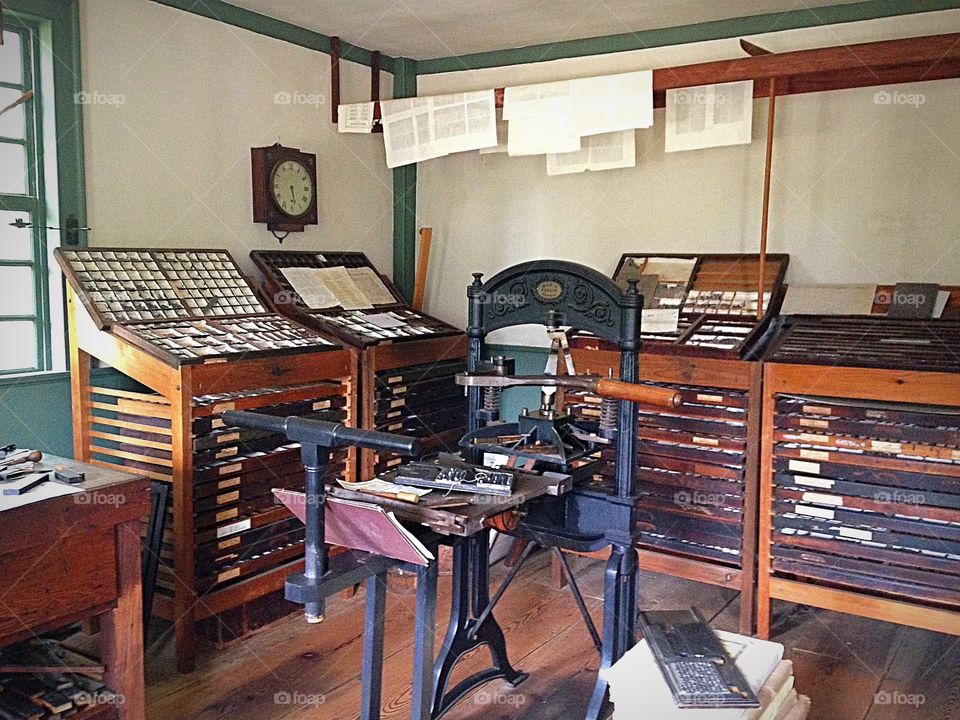 Print shop, Old Sturbridge Village, Sturbridge, MA 