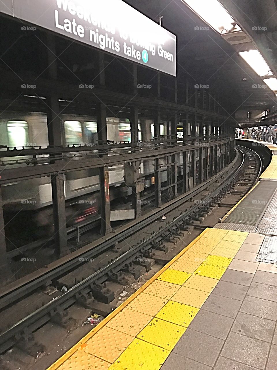 Subway platform NYC