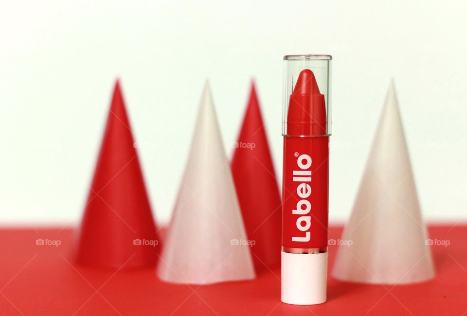 Colored lip balm