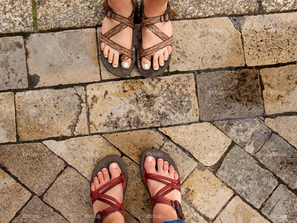 Feet on European streets 