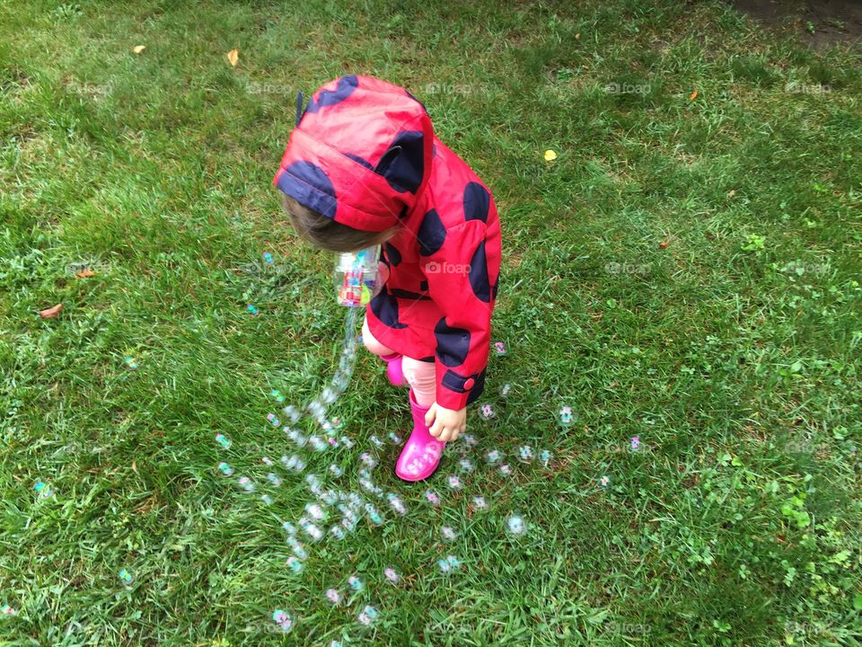 Bubbles in the rain