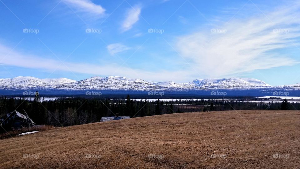 Scenic view of mountains