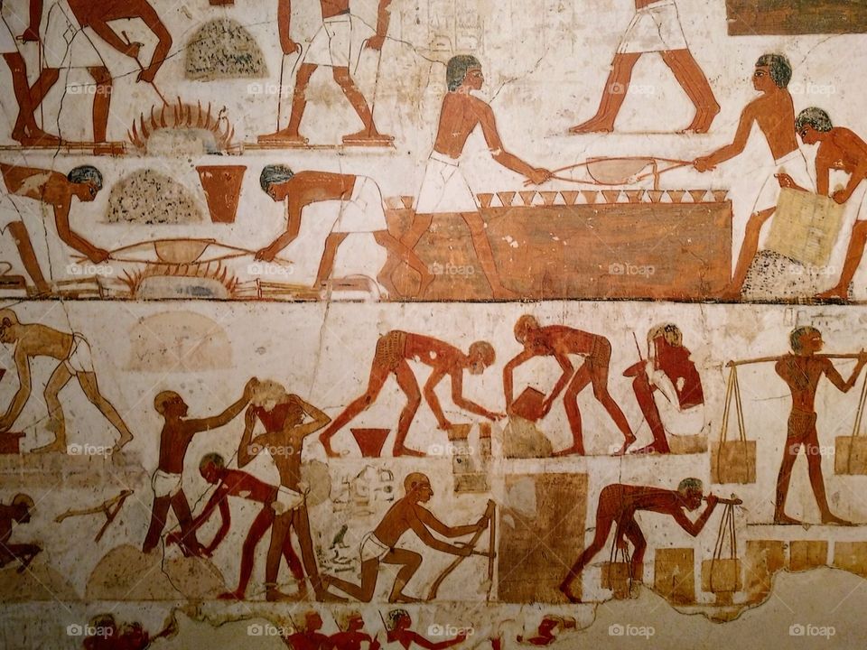 Photo of Egyptian artwork