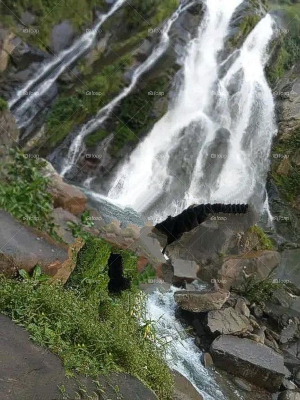 August 15th 2023,  beautiful and attractive view of a waterfall.