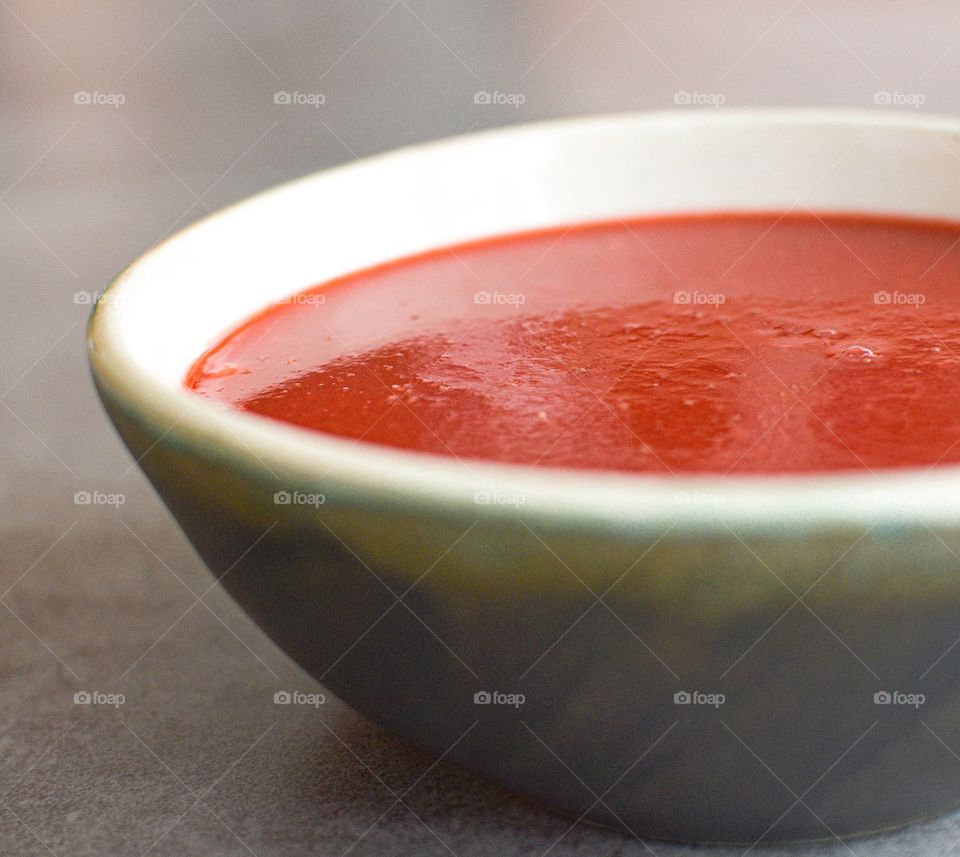 delicoius strawberry-sauce as dessert