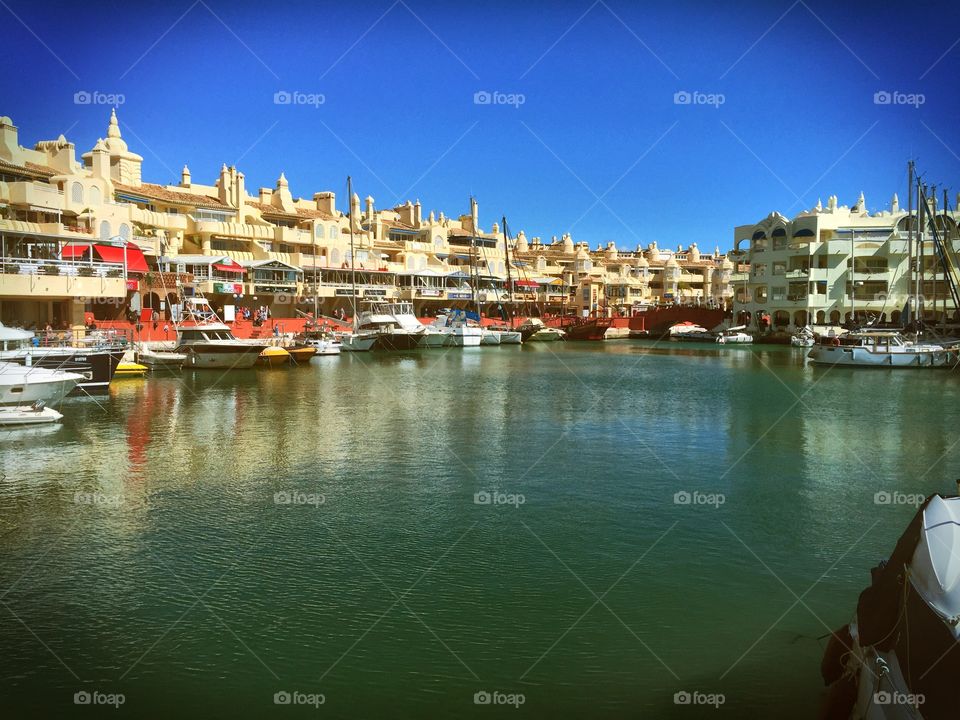 The port at Benelmadena : Andalucia; Spain