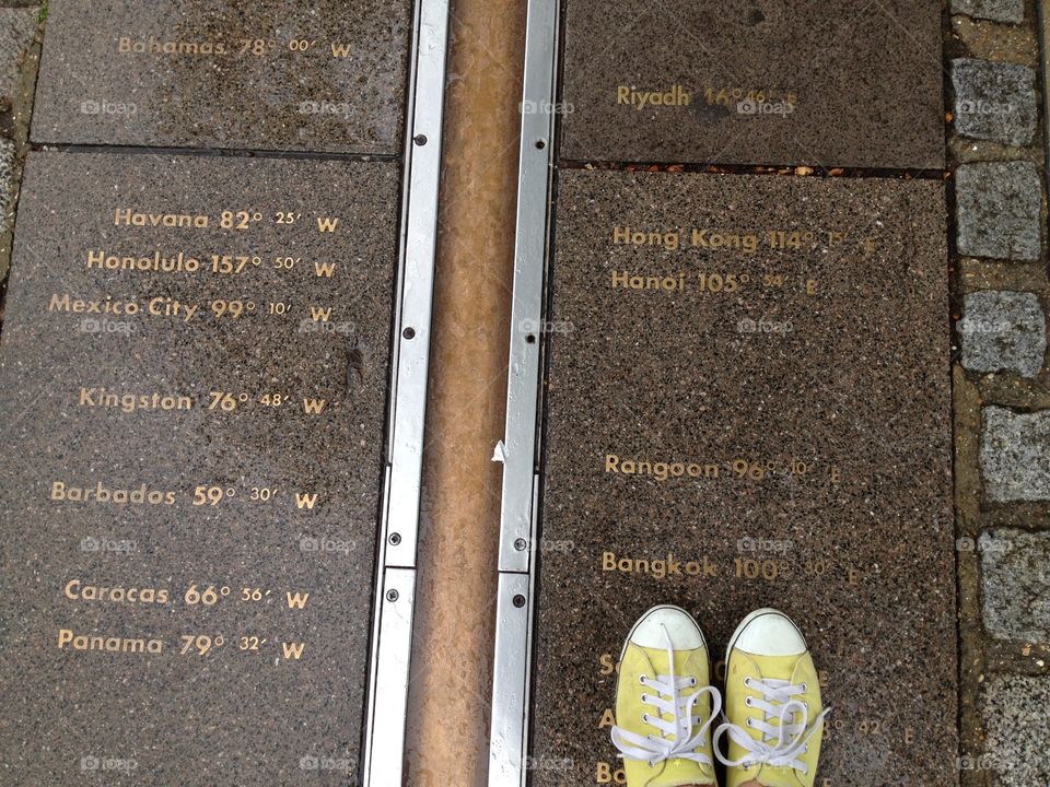 Where I stand at the Prime Meridian 