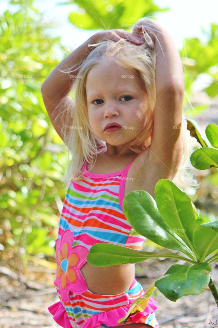 Portrait of a little girl