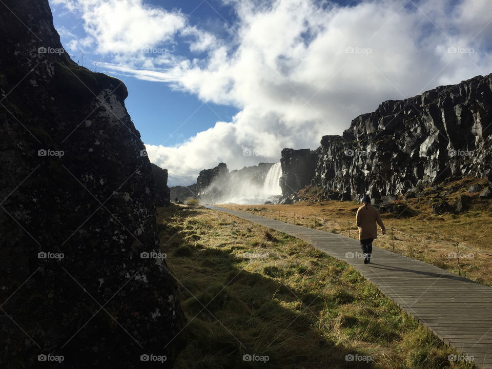 Iceland waterfall
