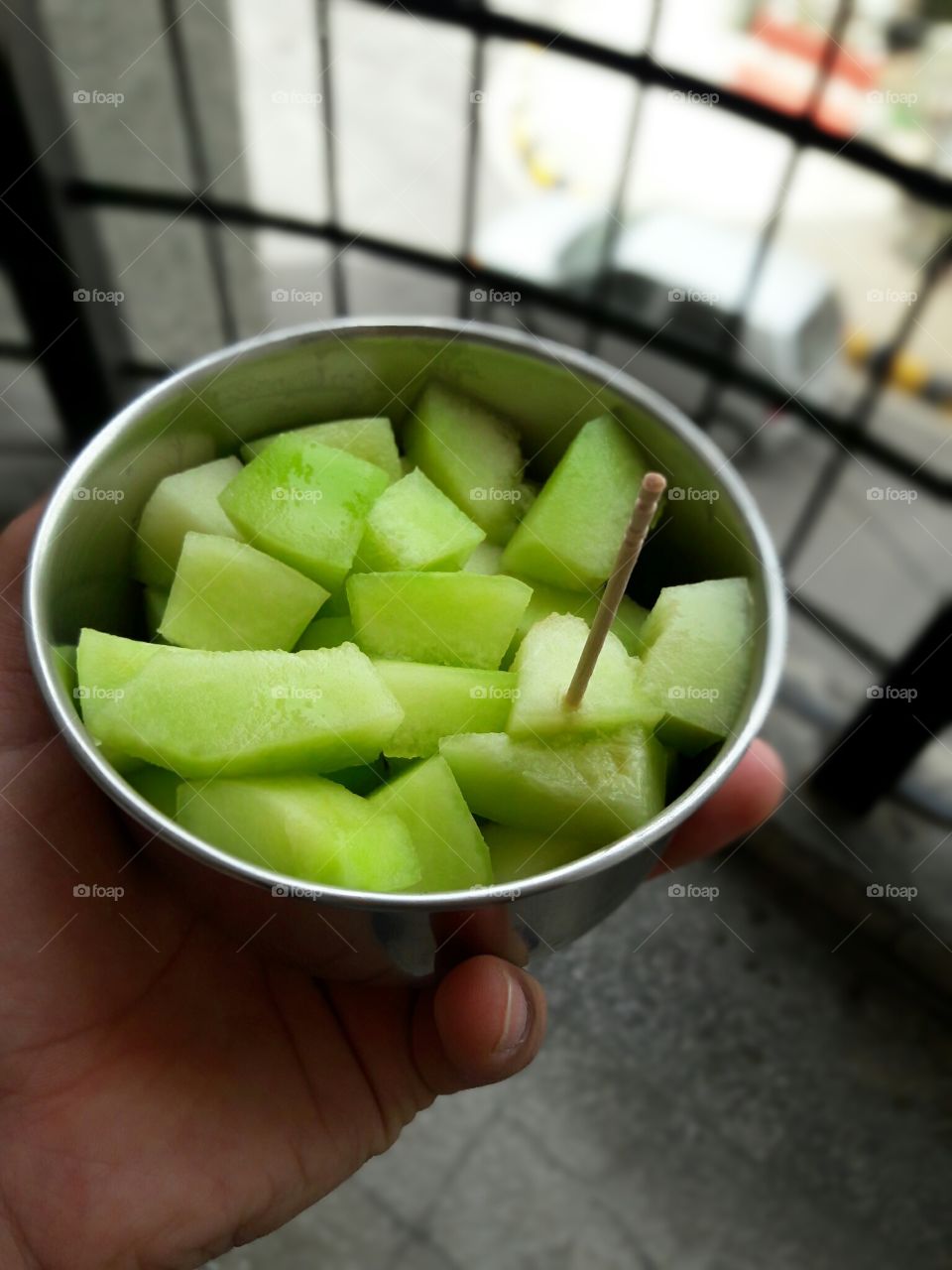 musk melon slices