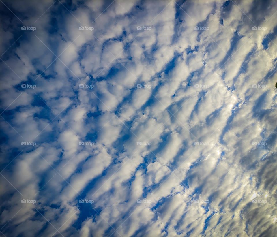 a collection of waves of clouds in the morning in my hometown